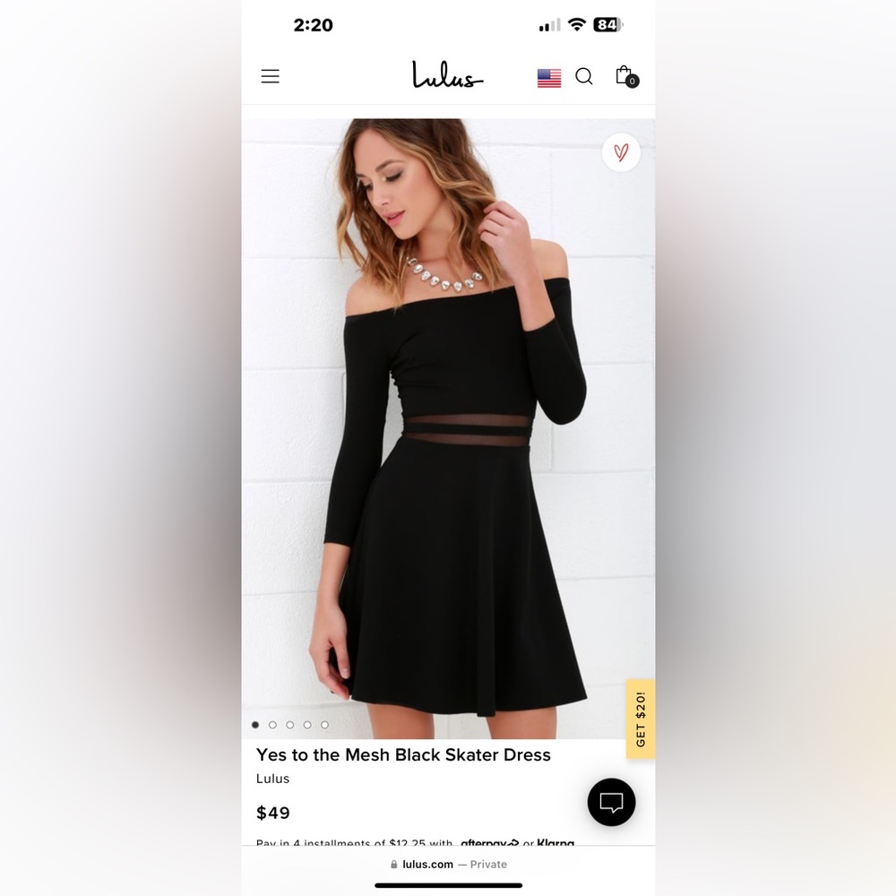 Lulus Off-the-Shoulder Mini Dress